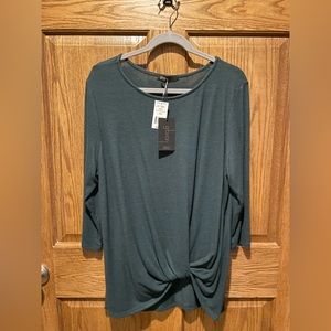 Gibson brand bought from Von Maur, size XL, hunter green, 3/4 length sleeve, NWT